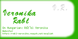 veronika rabl business card